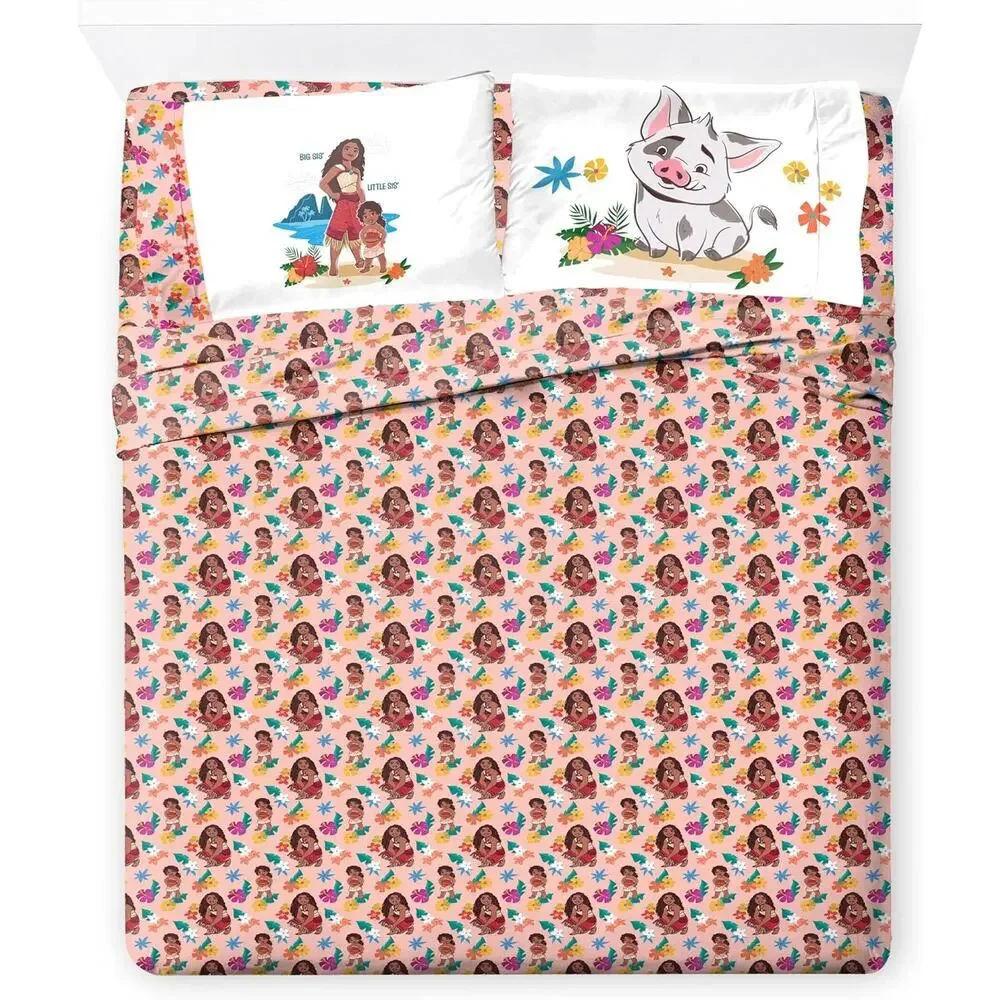 NEW Franco Disney Moana 7 Pc Full Double Comforter & Sheet Set